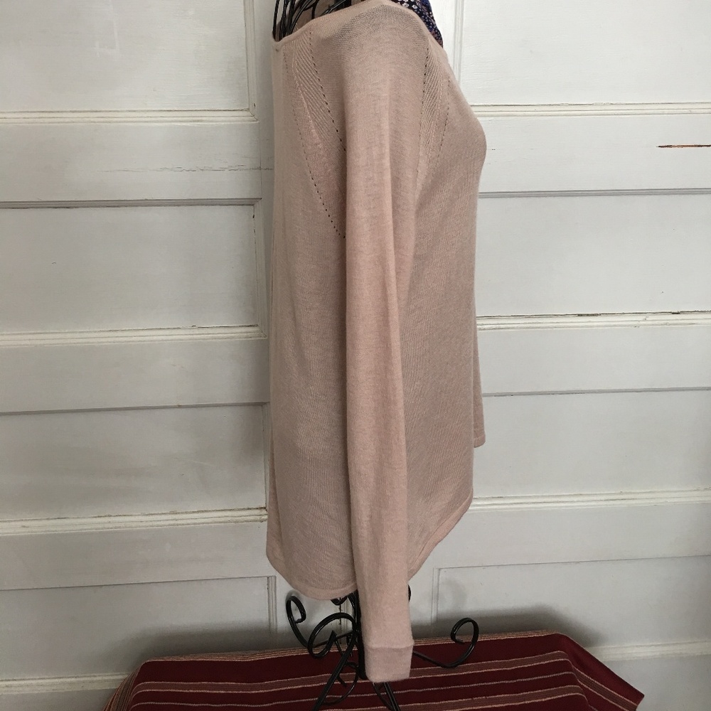 ANN TAYLOR OWL HIGH LOW SPRING SWEATER XS - Picture 6 of 8